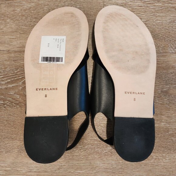Like New! Everlane City Crossover Sandal Womens 8 Black No Box - Picture 4 of 5